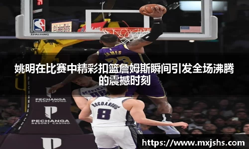 姚明在比赛中精彩扣篮詹姆斯瞬间引发全场沸腾的震撼时刻